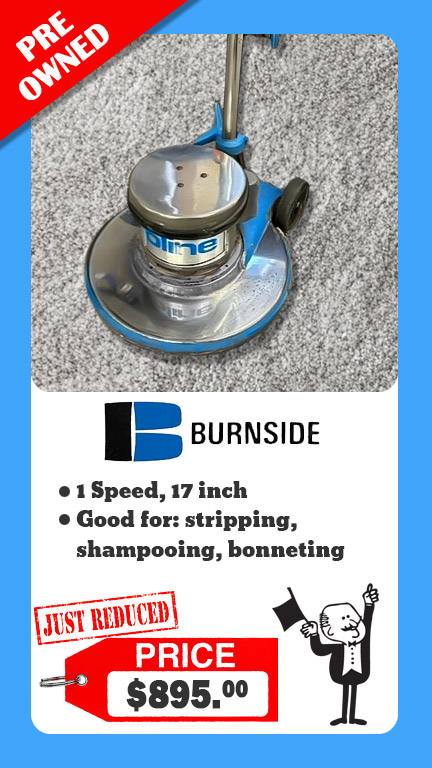 burnside proline floor cleaning swing machine for sale